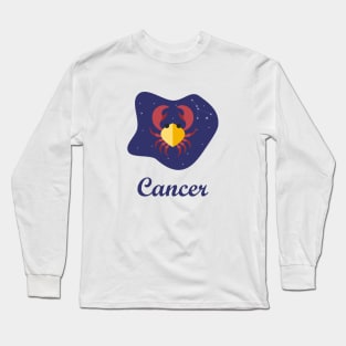 Cancer Zodiac Sign Constellation Sky Long Sleeve T-Shirt